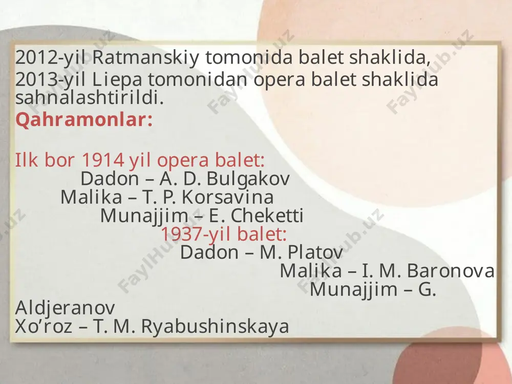 "oltin xo’roz" balet tahlili - Page 4