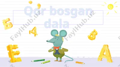 qor bosgan dala — PPTX
