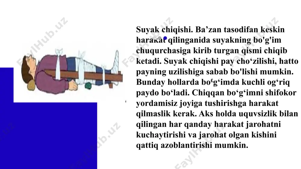 suyaklar shikastlanganda birinchi yordam ko’rsatish - Page 4