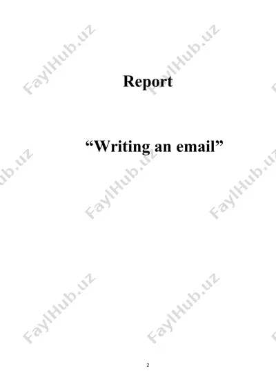 email yozishning etkazib beruvchi xususiyatlari — DOCX