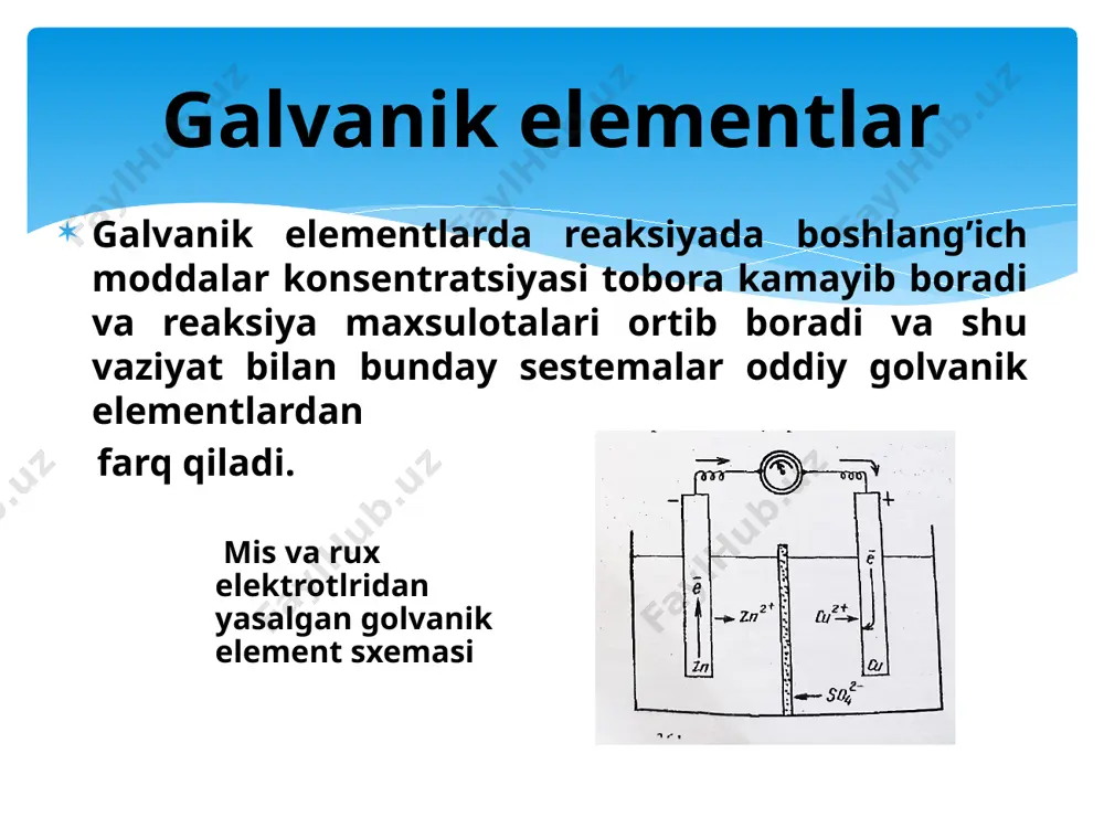 tokmanbalari, galvanik elementlar, akumlyatorlar va ularning turlari - Page 4