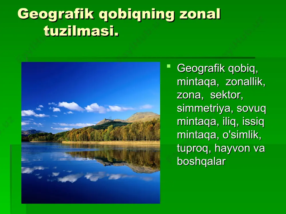 geografik qobiqda zonallikning namoyon bo’lishi - Page 2