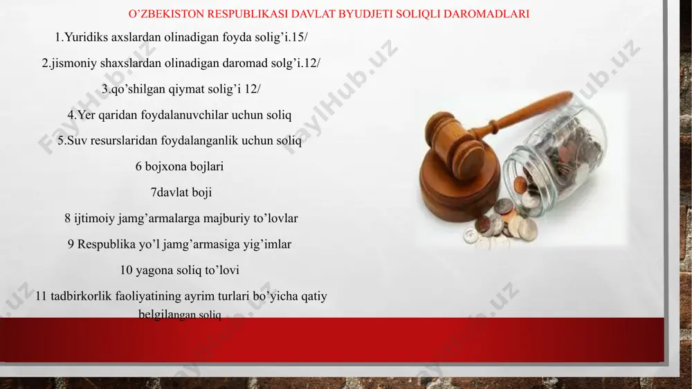 davlat byudjetning daromadlari tarkib va soliqlar - Page 3