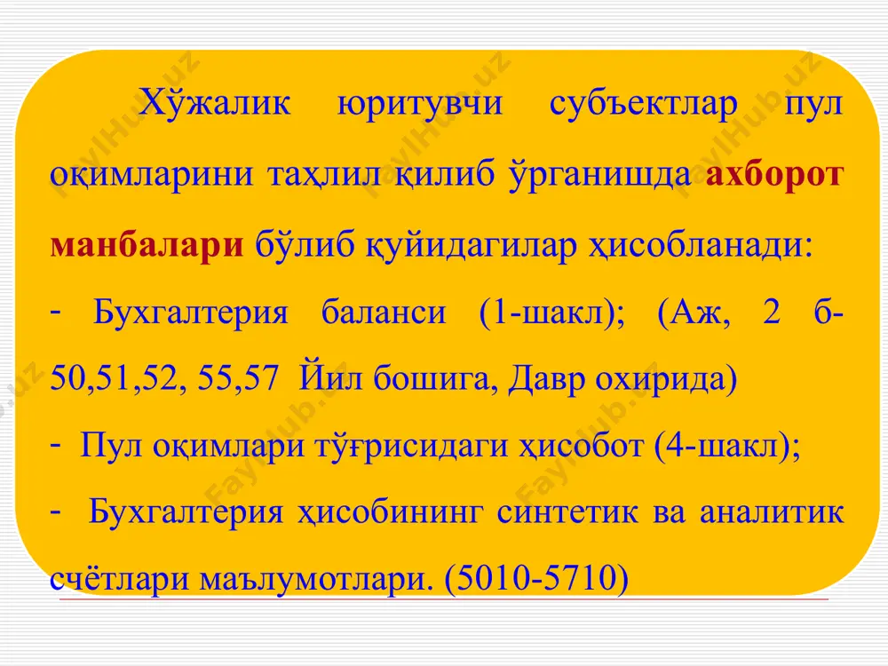 pul oqimlarining tahlili - Page 5