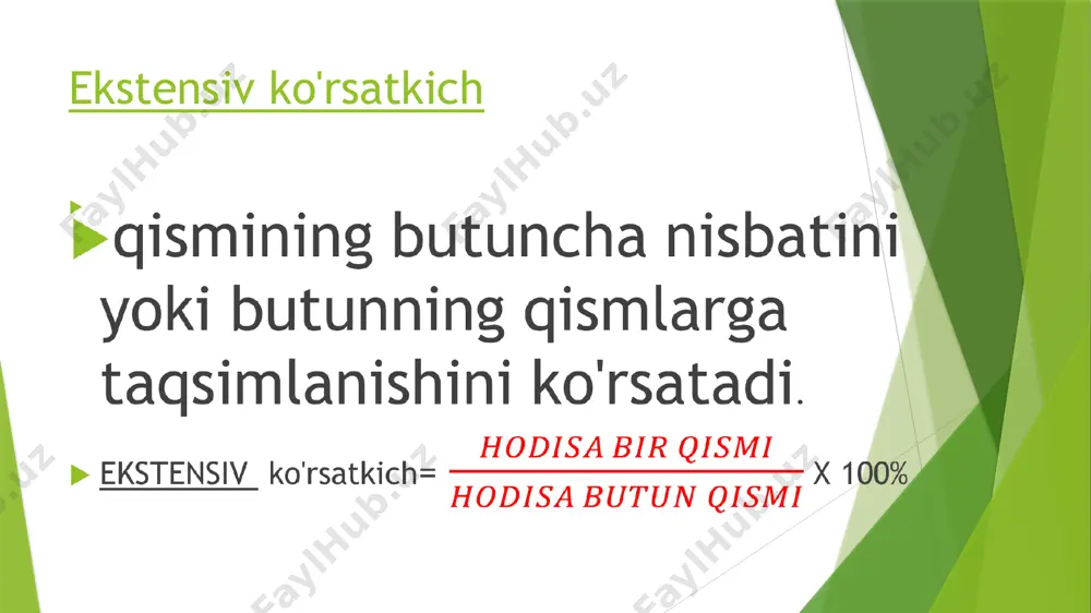 ashning 4 bosqichi mavjuddir. birinchi bosqich xar bir solishtirilayotgan majmuaning barcha guruhlari bo'yicha intensiv ko'rsatkichlari hisoblash. ikkinchi bosqich standartni tanlash va xisoblash uchinchi bosqich xar bir standart uchun kutilayotgan kattaliklarni xisoblash. to'rtinchi bosqich standart ko'rsatkichlarni hisoblash tibbiyotda va eksperimental laboratoriyalarda kuzatilishlar va tadqiqot ishlari ko'pincha tanlab olingan majmuada o'tkaziladi. majmua qanchalik puxtalik bilan tanlab olinmasin, u general majmuaga qanchalik o'xshash bo'lmasin bari bir tanlab olingan majmua general majmuadan farq qiladi, demak tanlab olingan majmuadan olingan nisbiy va o'rtacha qiymatlar general majmuadan olinishi mumkin bo'lgan kattalaiklardan farq qiladi. shuning uchun xam bir qism tanlab olingan xodisalarni o'rganish orqali, jami xodisalar va ularning qonuniyatlari haqida to'g'ri xulosa chiqarish uchun tadqiqot natijasida olingan ko'rsatkichlarni aniqligiga baho berish talab qilinadi. ko'rsatkichning aniqlik darajasini o'lchaydigan kattalik uning atoligi xisoblanadi. ko'rsatkichning xatoligi, tanlab olingan majmuadan olingan kattalik (nisbiy yoki o'rtacha) general majmuadan olinishi mumkin bo'lgan kattalikdan qanchaga farq qilishini ko'rsatadi. dinamik qatorlarning taxlil qilish usullari taxlil …