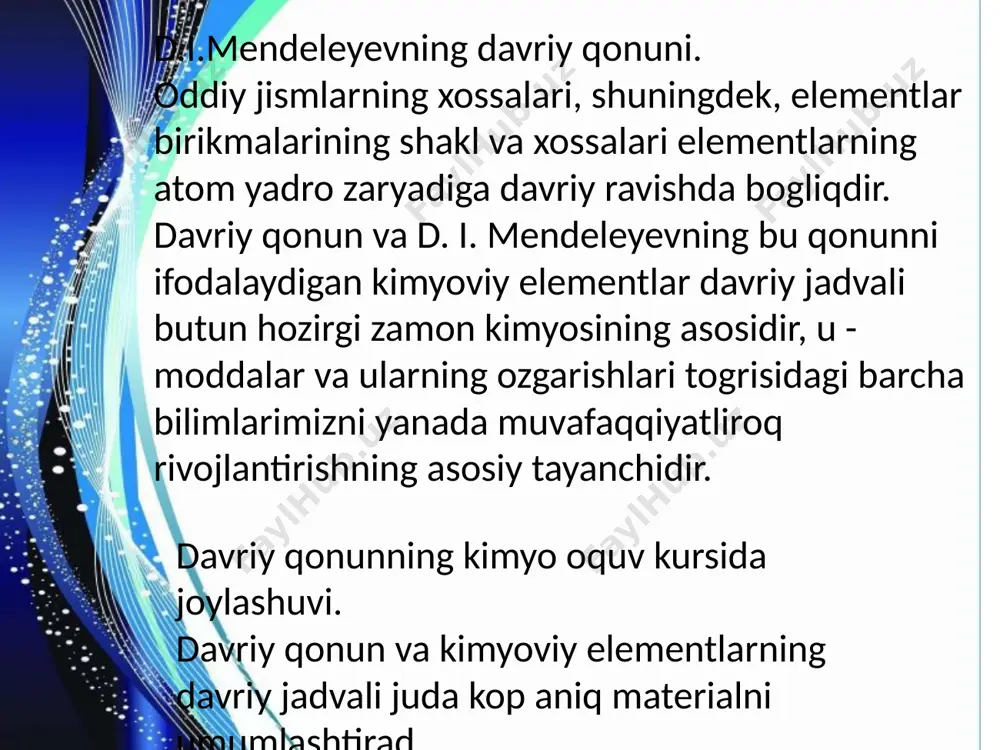 kimyo kursida d.i.mendeleyevning davriy sistemasini oʻqitish metodikasi - Page 4
