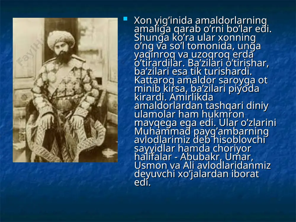 buxoro amirlikdagi eng katta saroy mansablari va unvonlari - Page 5