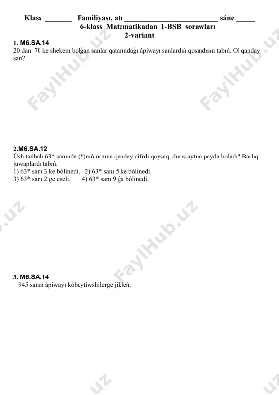 6-klass matematikadan 1-bsb sorawları - Page 4
