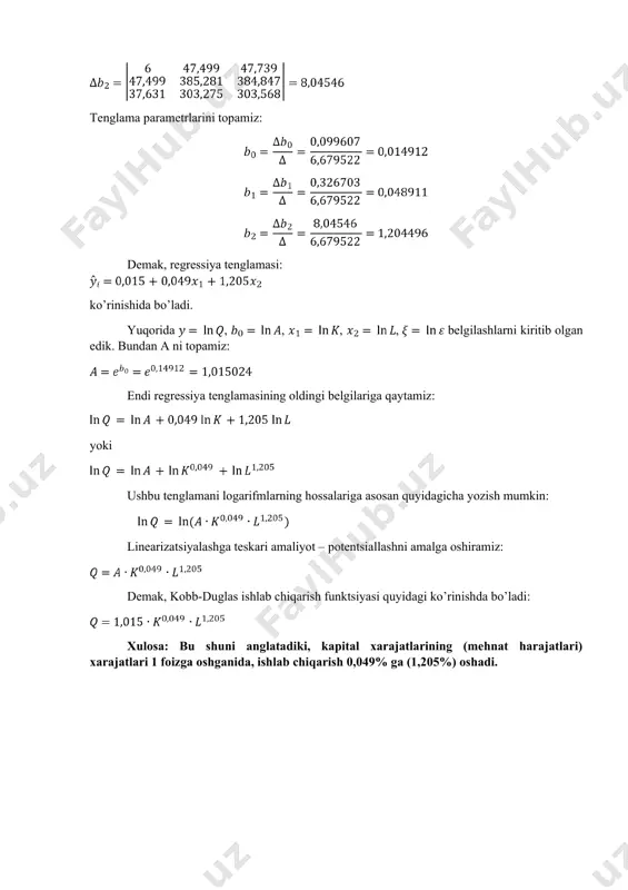 amaliy ekonometrik modellar. ishlab chiqarish funktsiyalari - Page 3