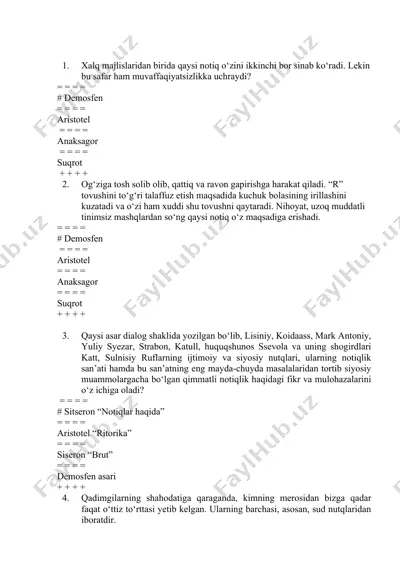 notiqlik maktabi — DOCX