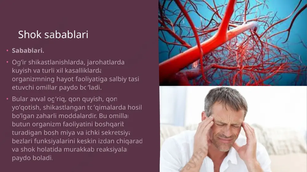 yigiladigan zaharli moddalar tomirlar va kapillarlarni falajlaydi. bemorning ahvoli keskin og’irlashadi. etiboringiz uchun raxmat image1.jpeg image2.png image3.png image4.png image5.jpeg image6.png image7.png image8.jpeg image9.png