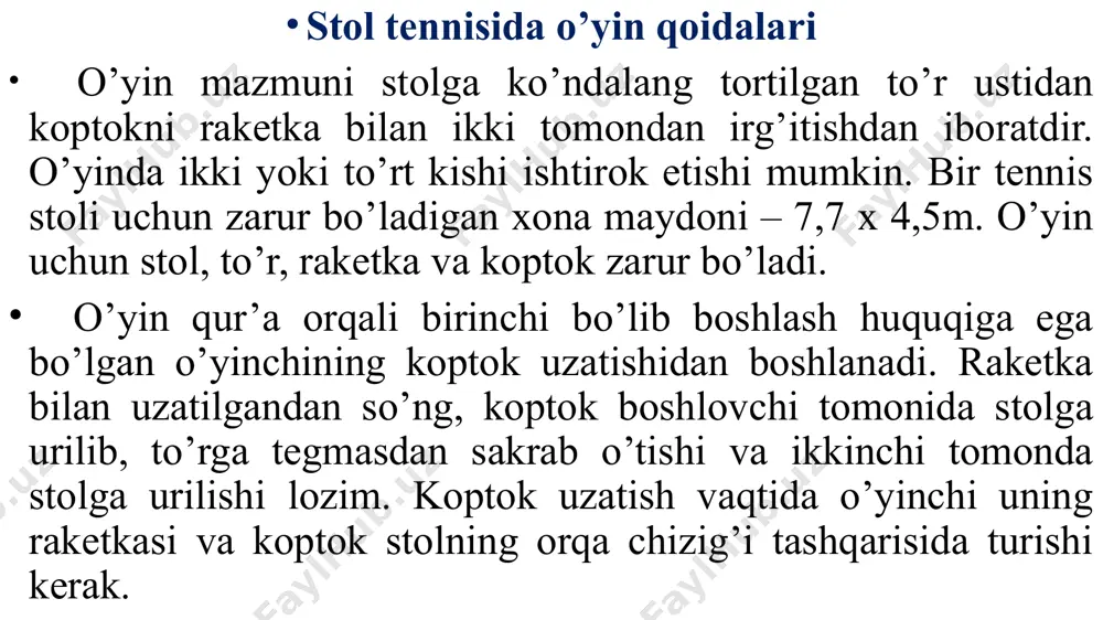stoltennisi o'qitish metodikasi - Page 5