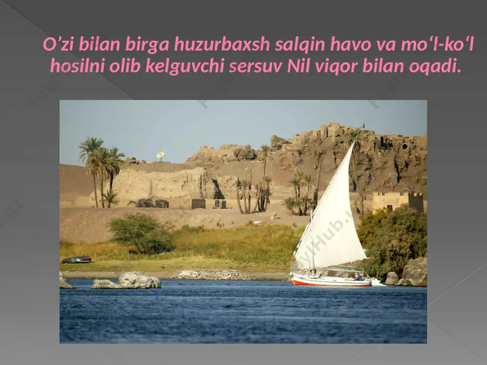 qulay edi? 3. xaritadan qadimgi misrni toping. nil daryosi deltasi, quyi va yuqori misrni ko‘rsating. 4. nima uchun uzoq vaqt odamlar nil vodiysiga ko‘chib kelmaganlar? 5. misrliklar mashg‘ulotlarini sanab bering. 6. qadimgi misr tarixi qaysi davrlarda ajratilgan? image2.jpeg image3.jpeg image4.jpeg image5.jpeg image6.jpeg image7.jpeg image8.jpeg image9.jpeg image10.jpeg image11.jpeg image12.jpeg image13.jpeg image14.jpeg image15.jpeg image16.jpeg image17.jpeg image18.jpeg image19.jpeg image20.jpeg image21.jpeg image22.jpeg /docprops/thumbnail.jpeg