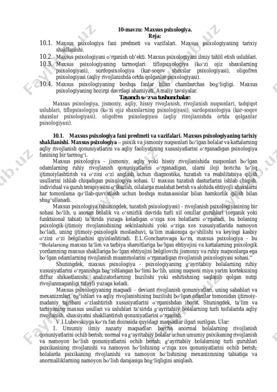 maxsus psixologiya — PDF