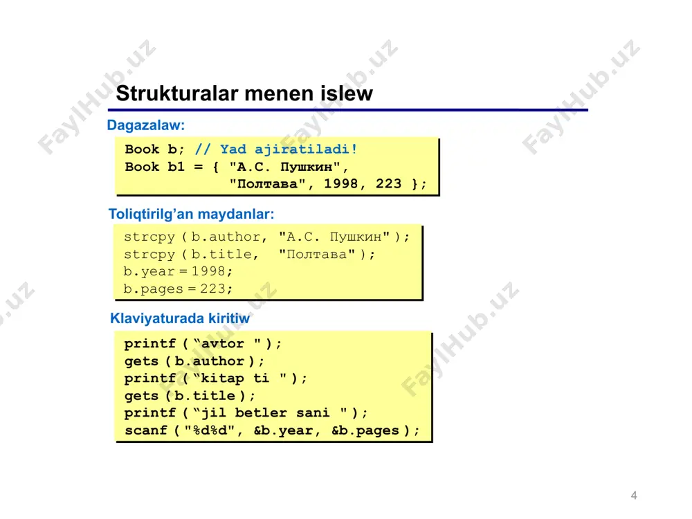 strukturalar ha’m birlespeler - Page 4