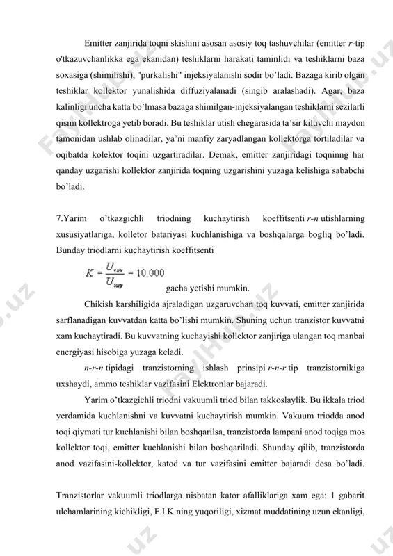 yarim o’tkazgichli diodlar va triodlar - Page 5