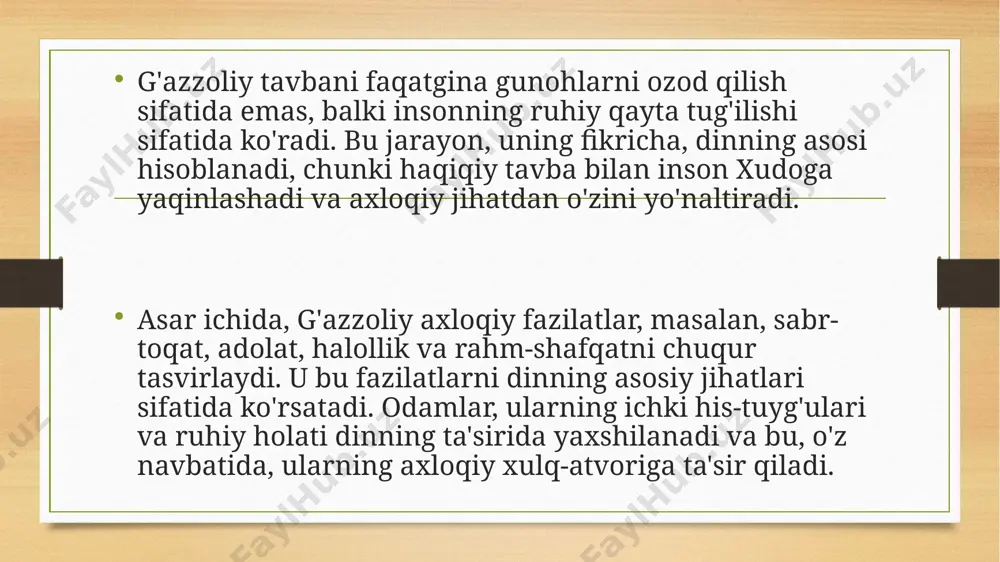 tavba asari asosida "din va axloq" - Page 5