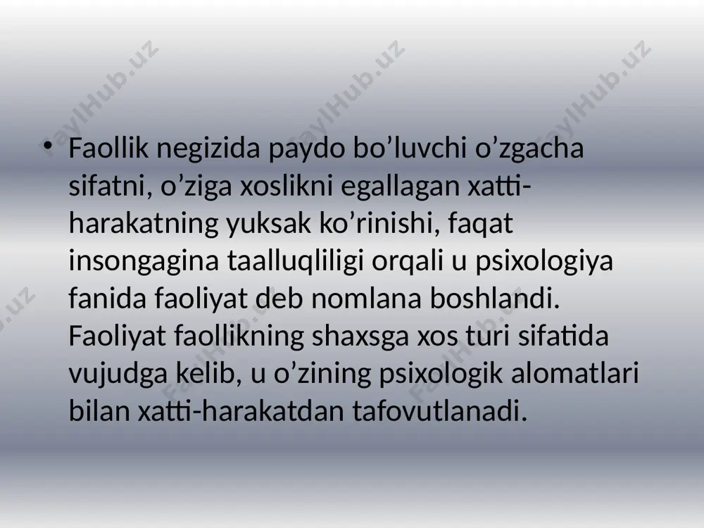 faoliyat shaxsiy faoliyat - Page 5