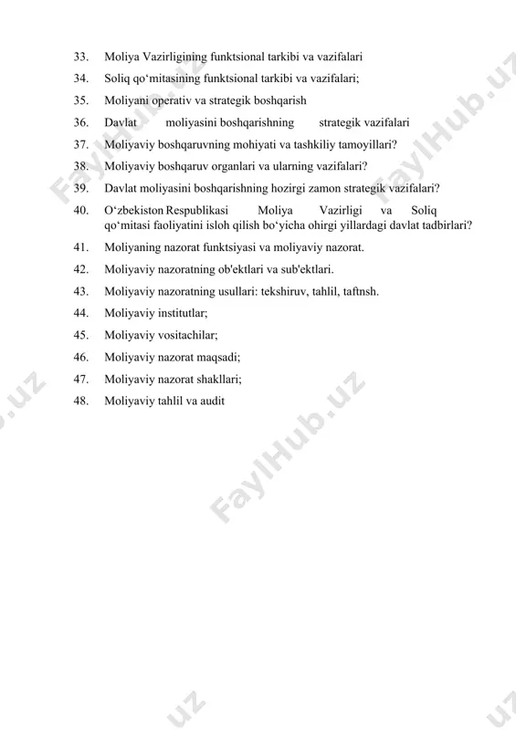 moliya asoslari fanidan o'n savollari - Page 5