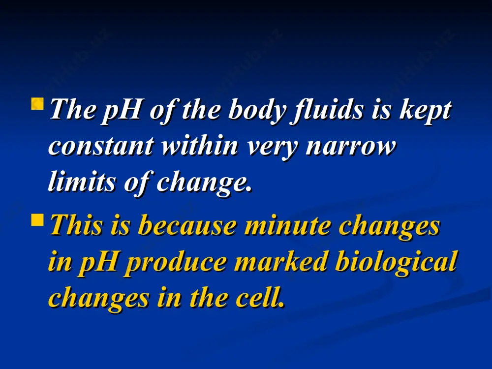 ection this is more efficient than the respiratory correction but it are delayed and require a longer time. the co2 increase in the tubular cells, so h+ secretion increases leading to: a) complete hco3 reabsorption in the pcts. b) formation and reabsorption of new hco3. c) excretion of acidic urine containing excessive amounts of acid phosphates and ammonium salts. alkalosis alkalosis is a state of decreased h+ concentration in the body fluid resulting from accumulation of bicarbonate or decrease of co2. the ph of arterial plasma is higher than 7.4. types of alkalosis according to the cause and characteristic features of alkalosis, it is classified into two types: a) metabolic. b) respiratory. a) metabolic alkalosis metabolic alkalosis results either from loss of h+ or intake of bicarbonate. metabolic alkalosis is characterized by: 1- an increase in the hco3 level in the plasma. 2- an increase in the hco3/co2 ratio. 3- …