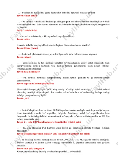 koaksial kabel — DOCX