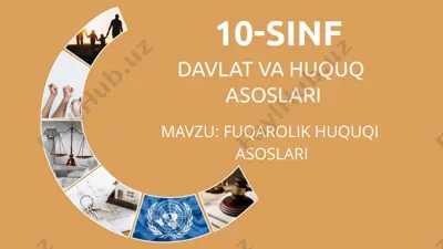 fuqarolik huquqi asoslari — PPTX