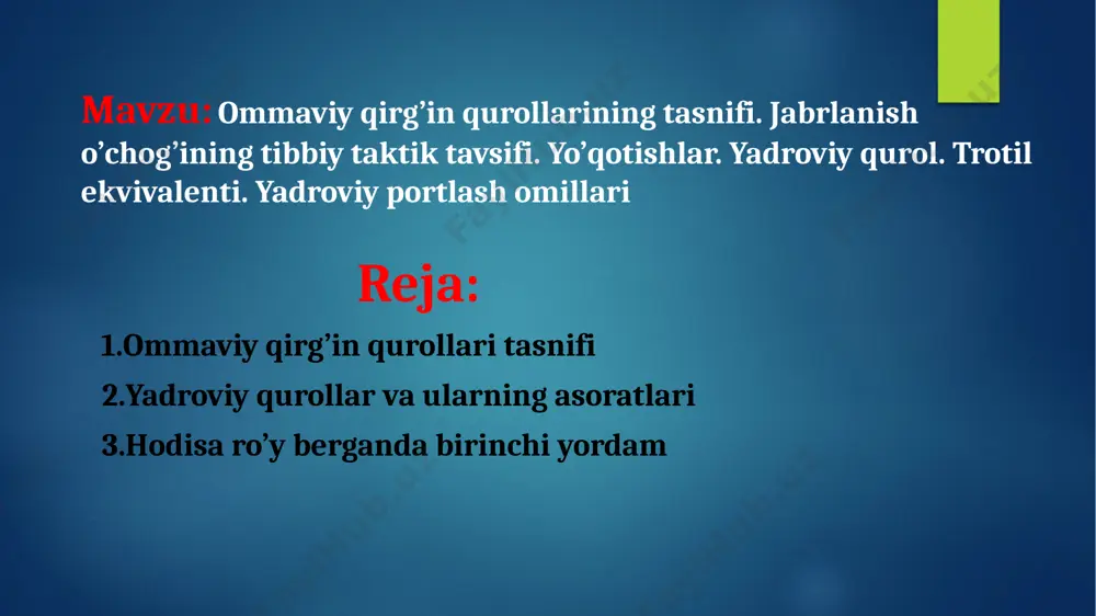 ommaviy qirg’in qurollari tasnifi - Page 2