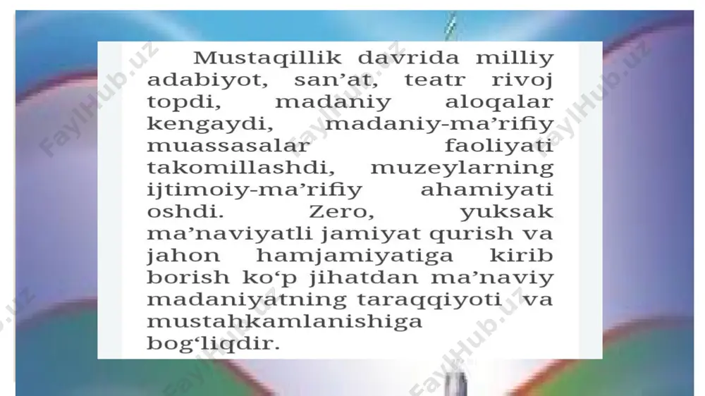 mustaqillik va madaniy taraqqiyot - Page 4