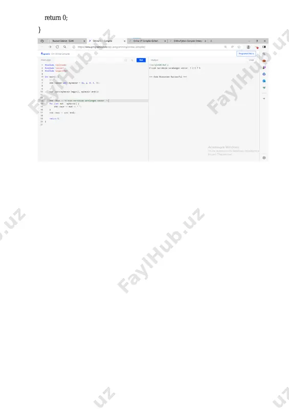 c++ sort() funksiyasi bilan elementlarni saralash - Page 3