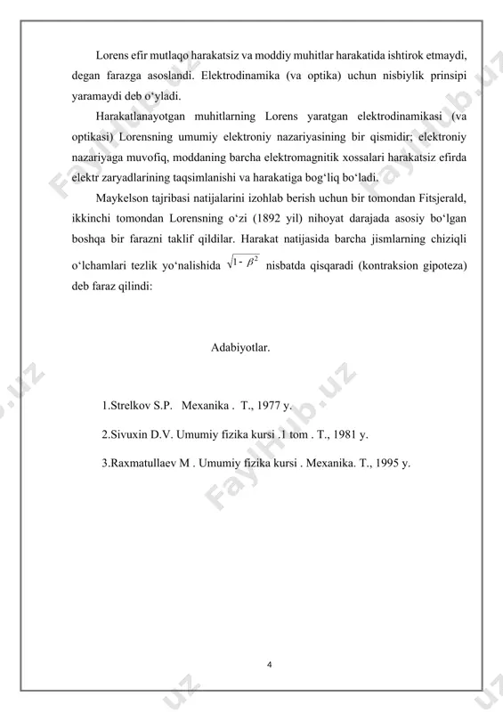 galiley almashtirishlari va nisbiylik prinsipi - Page 4