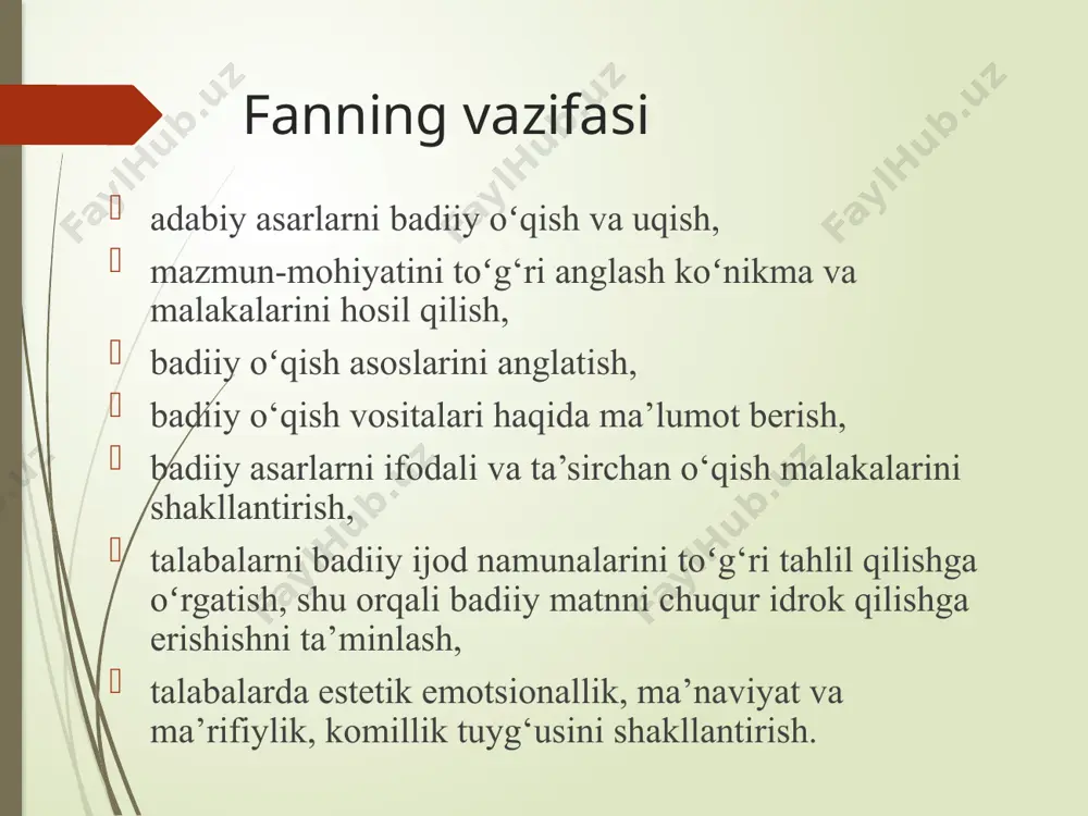 z nuqtai nazarini himoya qilishi. bu maqsadiga u tayyor nutq va notiqlik texnikasi yordami bilan erishadi notiqlik va notiqlikning xossalarini notiqlik fani o‘rganadi. ritmika – ayrim so‘z va bo‘g‘inlarning aytilish muddati va to‘xtalishi, nutq va ifodalarning navbat bilan ifodalanishi. ritm (nutqning vazni) – nutqning hissiy holatini ifodalovchi muhim xususiyati. vaʼz, xitobat — islomda asosan yaxshilik va ezgulikka chaqiruvchi daʼvat. vaʼz ibrat mazmunida ham ishlatiladi. vaʼz aytuvchilar, bu borada mutaxassis boʻlgan shaxslar "voiz" deb yuritiladi. islomdagi ilk voizlardan biri hasan al-basriy boʻlgan. u garchi arab boʻlmasada, arab nutqining mashhur ustozlariga aylangan. odamlarning yuziga qarab fikrini, kayfiyatini sezib olar va buni vaʼz vaqtida nazardan qochirmasdi. islomda tajovuzkorlikka daʼvat etib, yomonlikni tashviqot qiluvchi chaqiriqlar vaʼz hisoblanmaydi. voiz (arab.) — jamoat oldida nutq soʻzlovchi, voizlik bilan shugʻullanuvchi kishi, professional notiq. voizlar chuqur bilim, yuksak madaniyat va maxsus ijrochilik salohiyati (chiroyli va taʼsirchan ovozi, aniq va ravshan talaffuz, oʻz zamonasi uchun yetakchi tillarni mukammal bilish …