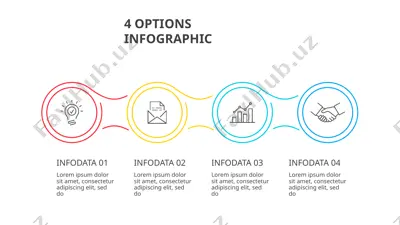 4 options infographic — PPTX