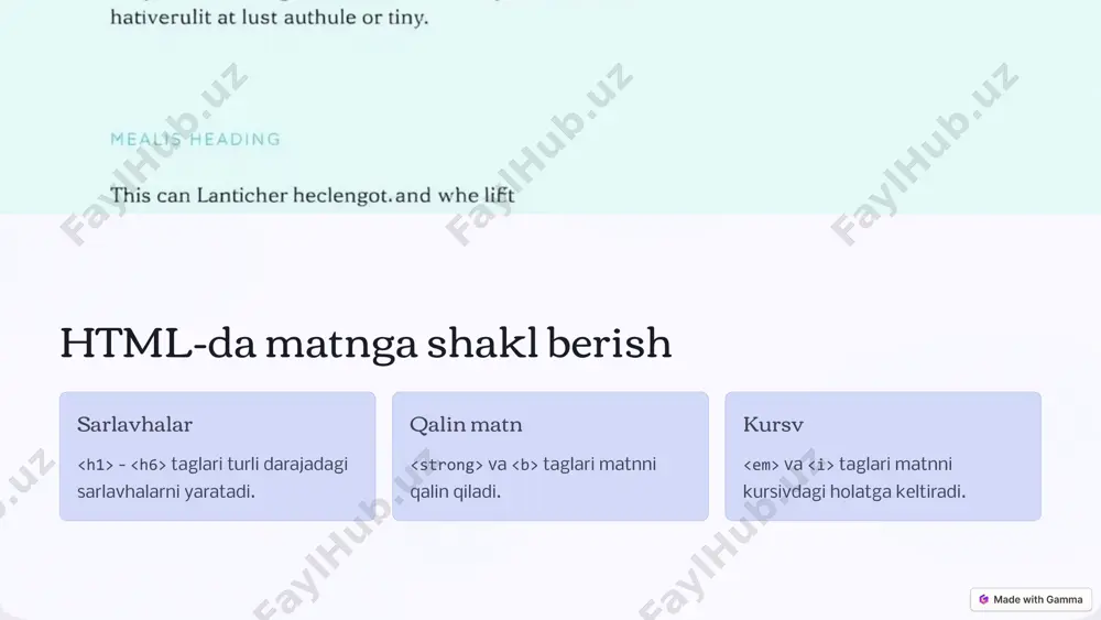 html nima va nega muhim? - Page 3