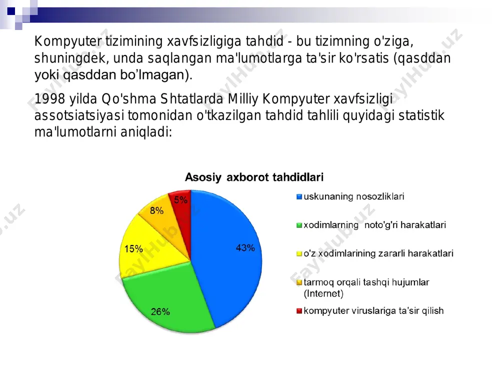 , ya'ni. fayllarni asl holatiga qaytargan holda fayldan virus dasturini olib tashlang.  revizorlar fayllar holati va disklarning tizim sohalari haqidagi ma'lumotlarni eslab qoladilar va keyingi ishga tushirishda ularning holatini asl holati bilan solishtiradilar. agar biron-bir nomuvofiqlik aniqlansa, foydalanuvchi xabardor qilinadi.  qo'riqchilar yoki filtrlar kompyuterning operativ xotirasida joylashgan bo'lib, ishga tushirilgan fayllar va o'rnatilgan usb drayverlarni viruslar uchun tekshiradi.  vaktsina dasturlari yoki immunizatorlar dasturlar va disklarni shunday o'zgartiradiki, bu dasturlarning ishlashiga ta'sir qilmaydi, ammo emlash amalga oshirilgan virus bu dasturlar yoki disklarni allaqachon zararlangan deb hisoblaydi. antivirus dasturlarining kamchiliklari  mavjud antivirus texnologiyalarining hech biri viruslardan to'liq himoya qila olmaydi.  antivirus dasturi markaziy protsessor va qattiq diskni yuklaydigan tizimning hisoblash resurslarining bir qismini egallaydi. bu, ayniqsa, zaif kompyuterlarda sezilarli bo'lishi mumkin.  antivirus dasturlari xavf mavjud bo'lmagan joyda vvirus bor deb xisoblashii mumkin.  antivirus dasturlari yangilanishlarni internetdan yuklab oladi va shu bilan trafikni behuda sarflaydi.  …