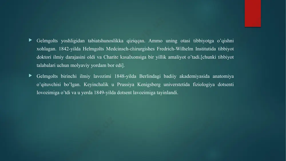 urli qo`zg`atuvchilarga javob berish vaqti assotsiatsiya (bog`lanish)lar, diqqat va oddiy his-tuyg`ular o`rganilgan. psixofizyologiyaning jadal rivojlanishi olimlar tomonidan sanoat va xizmat ko'rsatish sohasidagi kadrlarga bo’lan ehtiyoj tufayli kun tartibidagi asosiy muammoga aylanishi natijasida,ingliz, nemis va amerikalik olimlarning sa'yharakatlari psixotexnikani rivojlantirdi va insonning fiziologik xususiyatlarini texnikani boshqarishdagi masalalarini hal qilinishiga yo’l ochdi. 1891-da nemis olimi myunsterberg bir qator psixofizyologik testlarni taklif qildi va ba'zi mutaxassisliklar bo'yicha ta'lim olish uchun nomzodlarni tanlashda amaliyotga joriy qildi. ushbu tadbirlar natijasida mashina va uskunalarni ishlatish bilan bog'liq baxtsiz hodisalar soni bir necha marta kamaydi. 1910-da hugo munsterberg texnik tizimni boshqaruvchi shaxsning qobiliyatliligi, uning psixofizyologik fazilatlari va boshqalardan farqlovchi "shaxsiy (shaxsiy) omil" tushunchasini ishlab chiqdi. image6.png image7.png image8.png image9.png image10.png image11.png image12.jpeg image13.png image14.png image15.png image16.png image17.png image18.png image19.png image2.png image3.png image4.png image5.png