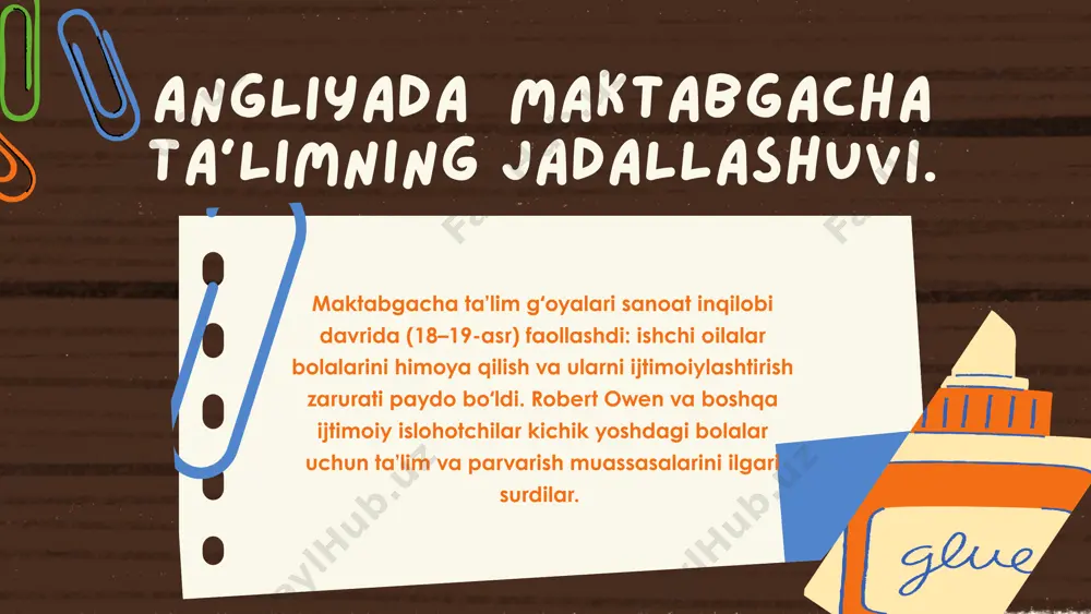 artiga asoslanadi. bolaning intellektual, jismoniy, ijtimoiy va emotsional rivojlanishini muvozanatli qo‘llab-quvvatlaydi. 3. individuallashtirilgan yondashuv har bir bola shaxs sifatida qadrlanadi va uning qobiliyatiga mos metodlar qo‘llanadi. maxsus ehtiyojli bolalar uchun alohida qo‘llab-quvvatlash tizimi ishlab chiqilgan. 4. o‘yin asosida ta’lim ta’lim jarayoni ko‘proq o‘yin faoliyatiga asoslangan. bu bolaning qiziqishi, ijodkorligi va mustaqil fikrlashini rivojlantiradi. 5. ota-onalar bilan hamkorlik ta’lim muassasalari ota-onalar bilan yaqin hamkorlikda ishlaydi. ota-onalarga bolaning rivojlanish jarayoni haqida muntazam hisobot beriladi. 6. malakali kadrlar tarbiyachilar yuqori malakaga ega bo‘lishi, maxsus tayyorgarlikdan o‘tishi talab qilinadi. doimiy malaka oshirish kurslari mavjud. 7. xavfsizlik va sog‘liqni ta’minlash muassasalarda bolalar uchun xavfsiz muhit yaratilgan. sog‘lom ovqatlanish, jismoniy mashqlar va gigiyena alohida e’tiborda. 8. ijtimoiy tenglik har bir bola, ijtimoiy kelib chiqishidan qat’i nazar, sifatli ta’lim olish imkoniga ega. immigrant va ko‘p millatli oilalar bolalari uchun ham teng sharoit yaratilgan. 9. ta’limning uzluksizligi maktabgacha ta’lim tizimi boshlang‘ich maktabga bevosita tayyorlaydi. bolaning keyingi ta’lim bosqichiga …