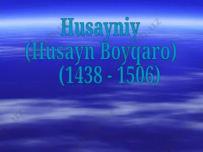 husayniy (husayn boyqaro) — PPT