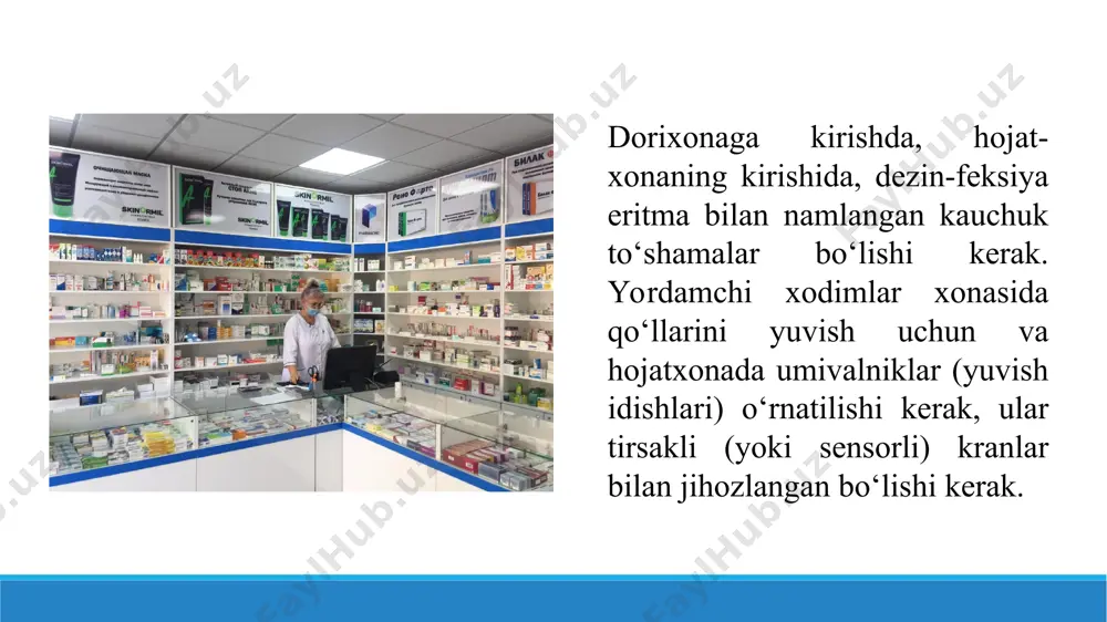 10. dorixonada sanitariya qoidalari. taqdimot 12 bet. - Page 5