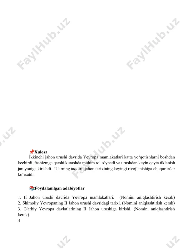 yevropa mamlakatlari ll jahon urushi oraliģida - Page 5