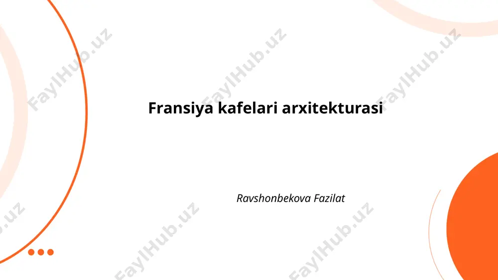 a xos va boy tarixiy merosga ega. xix asr oxiri va xx asr boshida parijda kafelar jugendstil va art nouveau uslublarida qurilgan. odatda katta derazalar va chiroyli bezakli fasadlar bilan jihozlangan. interyerlar marmar stol va yog'och mebellar bilan, qandil va devoriy bezaklar bilan boyitilgan. marushalarga kirish doirasida terrazalar ajratilgan bo'lib, ularning tashqi ko'rinishi ham jozibali bezatilgan. kafelarning keng terassalari odatda sayr qiluvchilarni jalb etib, tashqi muhit bilan bog'lanishni ta'minlaydi. parijda taxminan 8,000 dan ortiq kafe mavjud bo'lib, ushbu joylar shaharning ijtimoiy hayotida muhim o'ringa ega. ... t.me/slaydai_bot kafedagi yoritish dizayni kafedagi yoritish dizayni kafe muhitini yaratuvchi muhim elementlardan biri hisoblanadi. to'g'ri tanlangan yoritish mijozlar uchun qulaylik va xush kayfiyat yaratadi. odatda, kafe maydonining 200-300 lyuks yorug'lik darajasi yetarli hisoblanadi. stol ustida osilgan chiroqlar yoki devorga o'rnatilgan yoritgichlar o'ziga xoslik qo'shadi. led lampalar energiya tejaydi va uzoq muddat xizmat qiladi. yoritish dizaynida rang harorati ham muhimdir. issiq oq rang (2700-3000 k) …