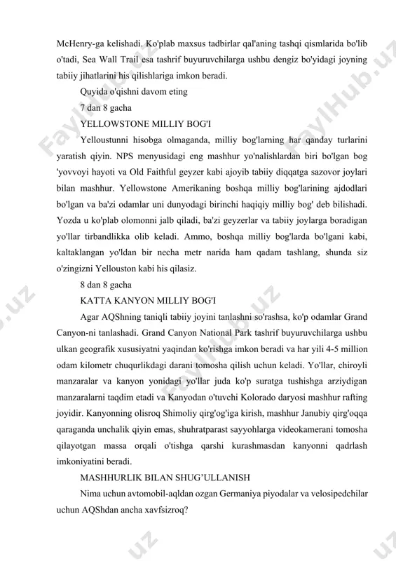 theodore roosevelt milliy bog'i - Page 5