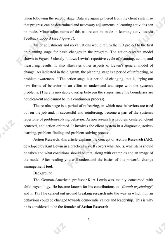 the conditions and effects of various forms of social action and research leading to social action’ that uses ‘a spiral of steps, each of which is composed of a circle of planning, action and fact-finding about the result of the action’. participatory action research in education ar is also called participatory action research (par). this concerns an individual method of action research. other working methods are community-based participatory research and school-wide action research. other names for the methodology are action cycle or research cycle. in education, action research refers to various evaluative, investigative, and analytical research methods, which are especially designed to study organizational, academic or educational problems or deficiencies. in addition, these methods help teachers to develop practical solutions to address the aforementioned problems. action research steps it is referred to as a cycle because the method usually consists of a predefined process that is repeated over time. below …