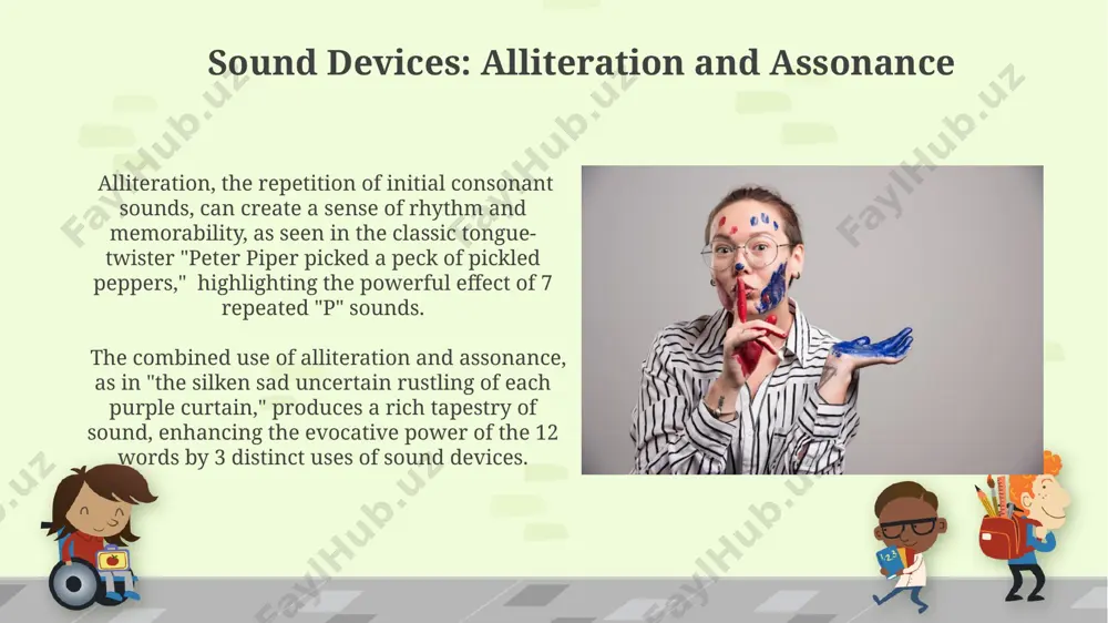 the use of stylistic techniques in artistic speech - Page 5