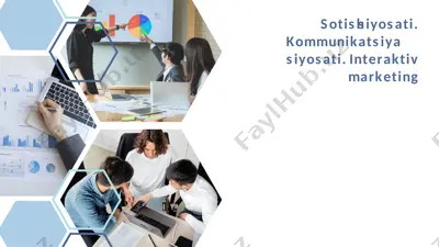 sotish siyosati. kommunikatsiya siyosati. interaktiv marketing — PPTX