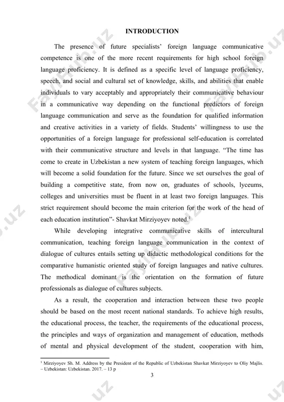 t, the cooperation and interaction between these two people should be based on the most recent national standards. to achieve high results, the educational process, the teacher, the requirements of the educational process, the principles and ways of organization and management of education, methods of mental and physical development of the student, cooperation with him, directing him to study and learn, proper organization of personal activities, communication with them, solving problems and disagreements, creating a creative, business environment in the audience. the development of students’ intercultural communicative competence is one of the most crucial conditions for the organization of modern education today. high pedagogical skills are required of the teacher in order to form the necessary skills and subskills in a specific field of science, monitor the learners’ activities, and assess the level of competence. many of the most compelling opportunities are situated within the same global social and technology …