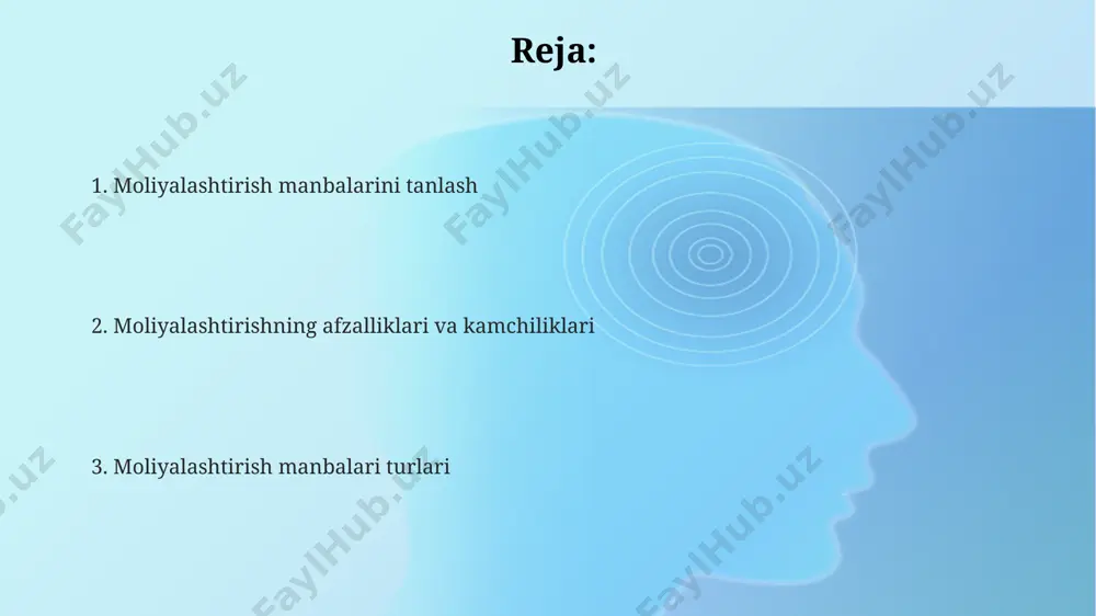 liya institutlari, masalan, jahon banki, o'zbekistondagi kichik va o'rta biznes korxonalariga aksiya chiqarish orqali 10-20 million so'm miqdorida investitsiyalarni jalb qilishda yordam bermoqda. o'zbekistonda aksiya chiqarish jarayoni, davlat qonunchiligiga asosan, qimmatli qog'ozlar bozori ishtirokchilari tomonidan 30 kun ichida amalga oshiriladi. aksiya chiqarish orqali toshkentdagi yirik korxona 2023-yilda 50 million aqsh dollaridan ortiq mablag' jalb qildi, bu ularning kengayish rejalari uchun muhim omil bo'ldi. moliyalashtirish manbalari turlari xususiy investitsiya fondlari, masalan, "alisher navoiy" fondi kabi, 5-10 million dollar miqdorida investitsiyalarni jalb qilish orqali samarqand viloyatida ishlab chiqarish korxonalarini rivojlantirishga yordam beradi. oʻzbekistonning 2023 yilgi byudjeti davlat investitsiyalarini 15% ga oshirishni va shu orqali kichik bizneslarga moliyaviy yordam koʻrsatishni rejalashtirmoqda, bu esa toshkentdagi kompaniyalar uchun qulay imkoniyat yaratadi. tashqi savdo banklari, xususan, evropa qayta qurish va taraqqiyot banki (ektk), oʻzbekistonning qishloq xoʻjaligi sohasiga 2024 yilda 30 million evro miqdorida kredit ajratishni rejalashtirmoqda. savdo krediti o'zbekistondagi kichik biznes sub'ektlarining 30% gacha bo'lgan qismi …