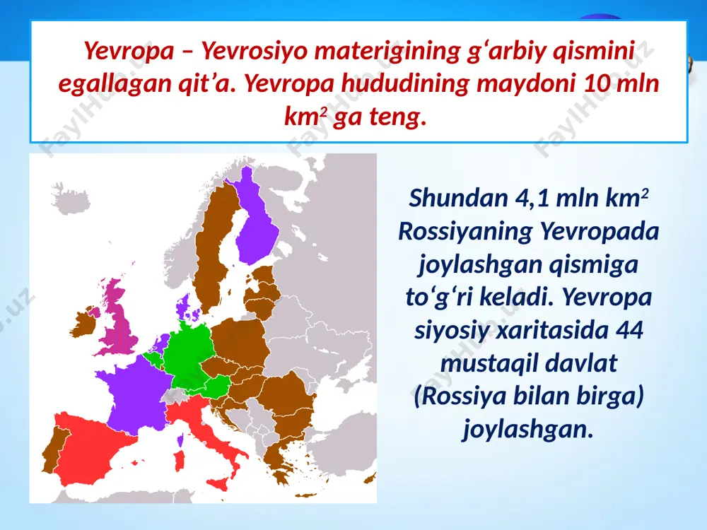 yevropa subregionlari. 10 - sinf - Page 3