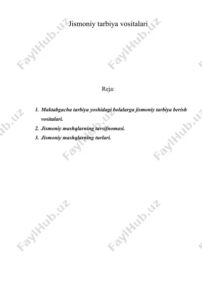 jismоniy tarbiya vоsitalari — DOC
