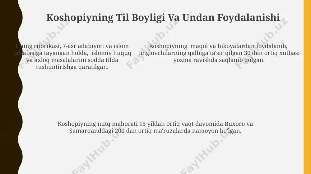koshofiyning soʻz odobi hamda notiqlik haqidagi qarashlari - Page 5