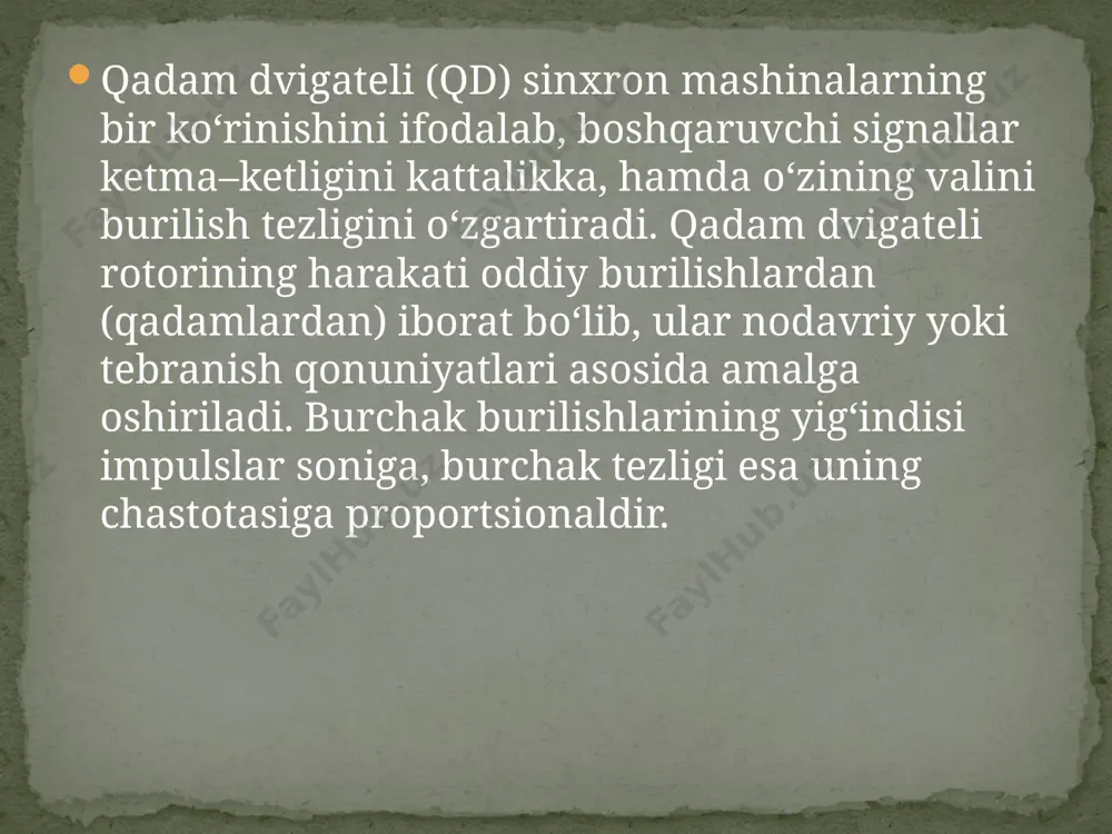 elektr tezligi va rotor burchaklarini boshqarish ustida yoritkiladi - Page 3